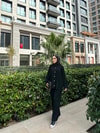 TAKM-966H&R ButikZeyn Düğmeli Triko Takım Siyah