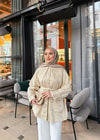 Trenc-59H&R ButikBeril Yakalı Trenç Bej