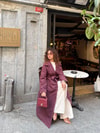 TRNÇKT-06H&R ButikEko Gabardin Trenç Bordo