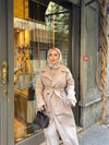 TRNÇKT-06H&R ButikEko Gabardin Trenç Camel