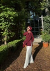 TUNK-121H&R ButikDessa İspanyol Kol Tunik Bordo
