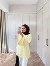 HR-3270H&R Butikek - Hesa Arka Bağlamalı Tunik Sarı