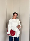 HR-3110H&R ButikEk - Sale Tunik Beyaz