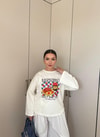 HR-2799H&R ButikMıs- Alisa Ön Desenli Tunik Kruvasan Desen