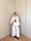 HR-2799H&R ButikMıs- Alisa Ön Desenli Tunik Matcha Desen