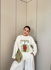 HR-2799H&R ButikMıs- Alisa Ön Desenli Tunik Matcha Desen