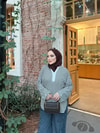 HR-3405H&R ButikNG- Çizgili Ön Düğmeli Tunik Haki