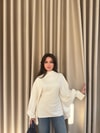 HR-2924H&R ButikPol- Ela Arka Bağlamalı Tunik Bej