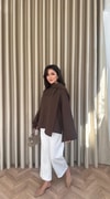 HR-2930H&R ButikPol - Jupe Tunik Acı Kahve
