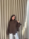 HR-2930H&R ButikPol - Jupe Tunik Acı Kahve