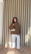 HR-2930H&R ButikPol - Jupe Tunik Kahve