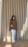 HR-2930H&R ButikPol - Jupe Tunik Kahve