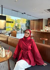 HR-2918H&R ButikQu - Elan Kol İspanyol Kot Tunik Kırmızı