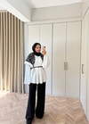 HR-2892H&R ButikQu- Hima İspanyol Kol Oysh Tunik Beyaz