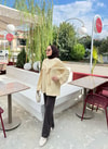 HR-3031H&R ButikTB- Erla Omuz Atkılı Tunik Bej