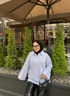 HR-3552H&R ButikYds- Niva Ön Düğmeli Tunik Gri