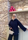 HR-3552H&R ButikYds- Niva Ön Düğmeli Tunik Lacivert
