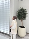 YELEK-279H&R ButikArka Kısmı Triko Yelek Ekru
