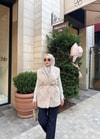 YELEK-304H&R ButikLiam Taşlı Yelek Bej