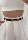 Acı Kahve Gold Toka Kemer 