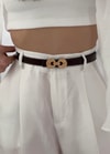 Acı Kahve Gold Toka Kemer 