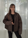 Avore Kahverengi Capitone Jacket