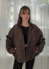 Avore Kahverengi Capitone Jacket