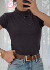 Buzzy Antrasit Bebe Kol Basic Yaka Tshirt