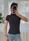 Buzzy Antrasit Bebe Kol Basic Yaka Tshirt