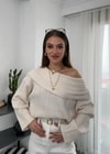 Degaje Yaka Fitilli Krem Kazak 