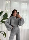 Hoddie Gri Triko Takım