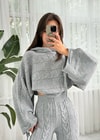 Hoddie Gri Triko Takım