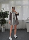 Karmen Gri Şort Etek 