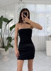 Kloe Mini Straplez Taşlı Elbise