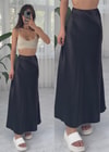 Lee Maxi Boy Siyah Saten Etek 