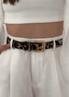 Leopar Desen Gold Miumiu Kemer