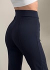 Liove Krep Dar Paça Lacivert Pantolon