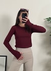 Oysh Model Parmak Geçmeli Bordo Body