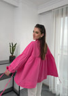 Pembe İpli Poplin Gömlek 