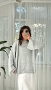 Rose Basic Açık Gri Kazak 
