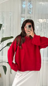 Rose Basic Kırmızı Kazak 