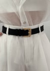 Siyah Gold Toka Miumiu Kemer 