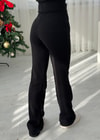 Siyah Zr Model Çımalı Likralı Pantolon 