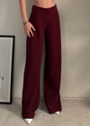 Werenika Bordo Krep  Pantolon