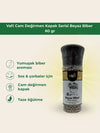 Vafi Cam Değirmen Kapak Serisi Beyaz Biber 60 grMemleket Gurmesi