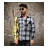 3 Parça Ekose Oversize Unisex Gömlek