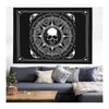 70 X 100 Cm Skull And Half Moon Duvar Halısı 