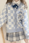 Anime Cinnamoroll Mavi Damalı Hırka