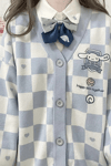 Anime Cinnamoroll Mavi Damalı Hırka
