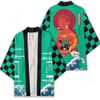 Anime Demon Slayer: Kimetsu No Yaiba Tanjiro Fire Breathing Unisex Kimono